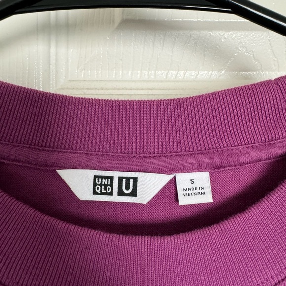 Uniqlo U purple long sleeve shirt - Picture 2 of 3